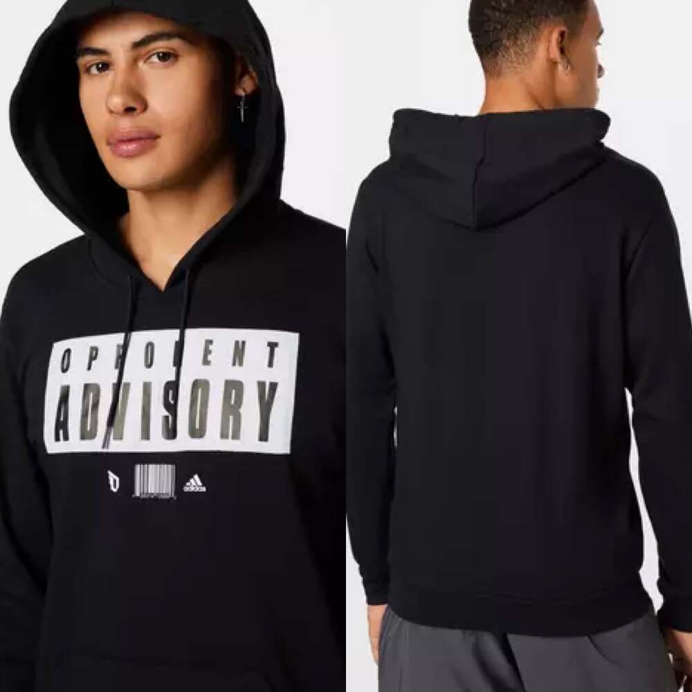 adidas Originals  Dame Extply Opponent Advisory Hoodie Drawcord Black Men's L